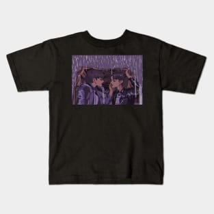 Pocky in the Rain Kids T-Shirt